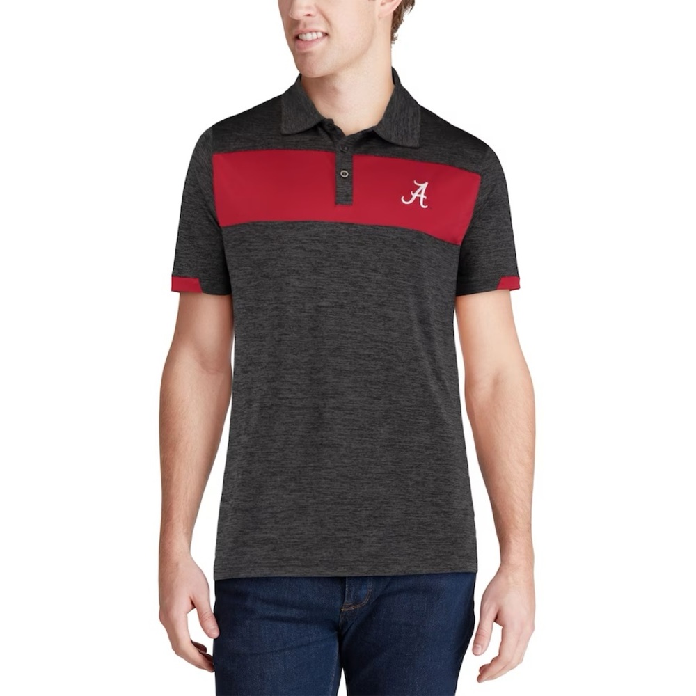 Alabama Crimson Tide Colosseum Nelson Polo - Black